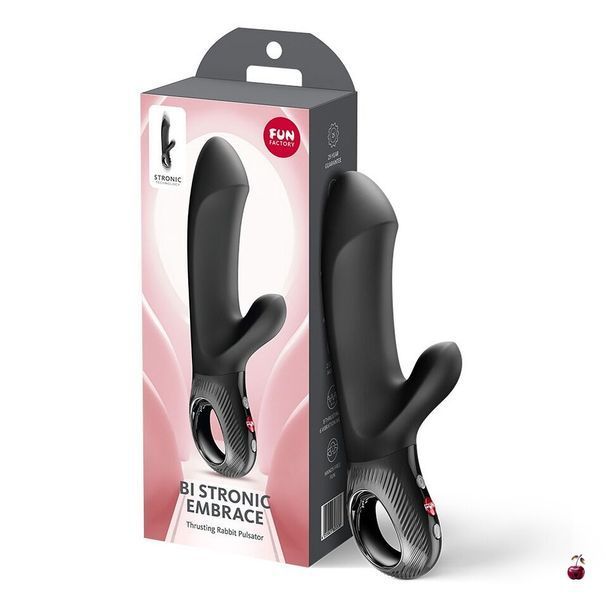 Вібратори Fun Factory Bi Stronic Embrace Black, пульсатор SX4252 фото