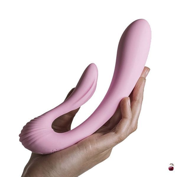 Вібратор Adrien Lastic G-wave вагінально-кліторальний, 2 мотори, медичний силікон AD10891 фото