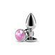 Анальна пробка NS Novelties Rear Assets - Silver - Small - Pink Gem SX4390 фото 2