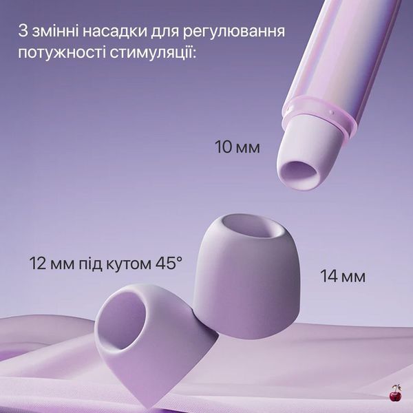 Вібратор вакуумний кліторальний Zalo Lia Floral White, з 3 насадками SX2685 фото