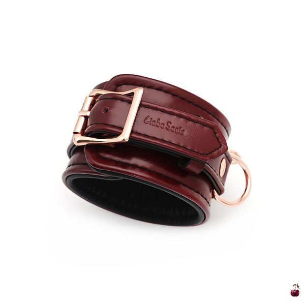 Фіксатор Liebe Seele Wine Red Ankle Cuffs, винний SO9453 фото