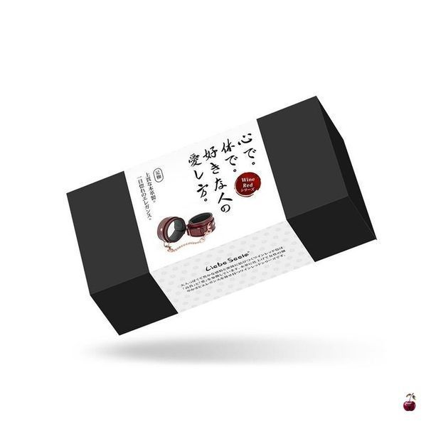 Фіксатор Liebe Seele Wine Red Ankle Cuffs, винний SO9453 фото
