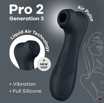 Вакуумний стимулятор клітора Satisfyer Pro 2 Gen 3, сірий SO8402 фото
