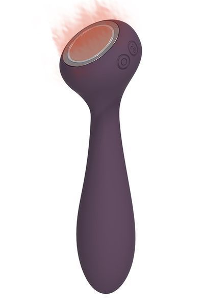 Вібромасажер двосторонній з функцією нагріву Dream toys Royal Fantasies Panacea фіолетовий DT21729 фото