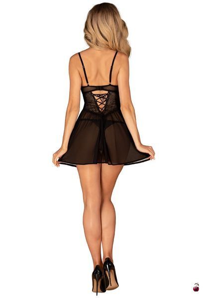 Комплект білизни Obsessive Chemeris babydoll & thong, розмір XL/2XL SO9760 фото