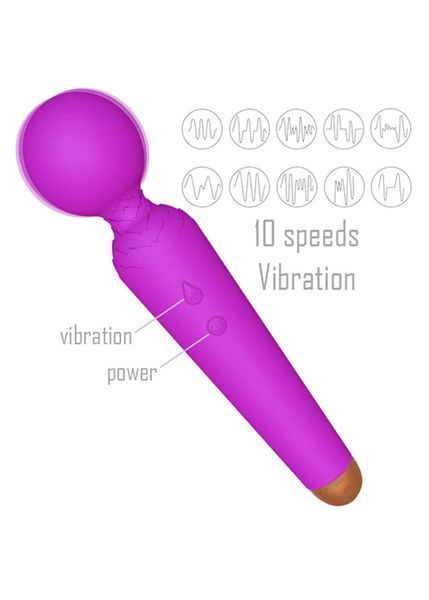 Вібромасажер мікрофон Power Wand, фіолетовий BS22050 фото