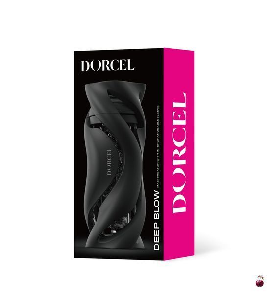 Мастурбатор Dorcel DEEP BLOW BLACK, еластомер, подвійне використання SO7378 фото