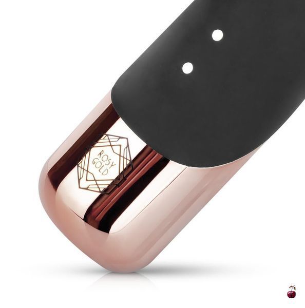 Вібратори Rosy Gold Rabbit Vibrator with thrusting function - Black SX3069 фото