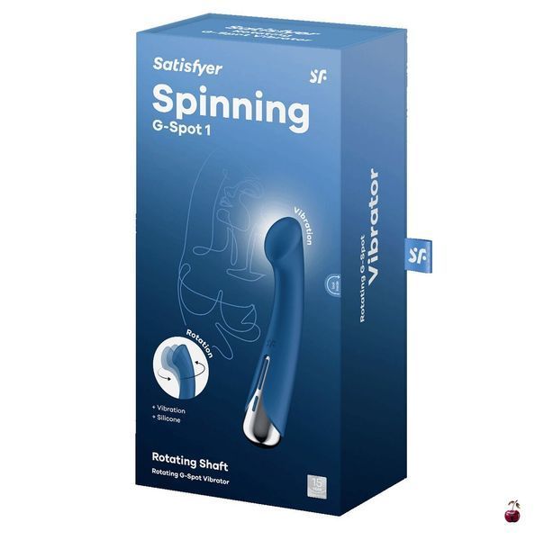 Вібратор для точки G Satisfyer Spinning G-Spot 1 Blue, 17 см SX0556 фото