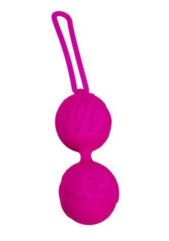 Вагінальні кульки Adrien Lastic гейші, силікон, колір фуксія AL40511 фото