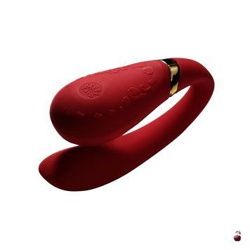Смартвібратори для пар Zalo Fanfan Bright Red з двома моторами SO6670 фото