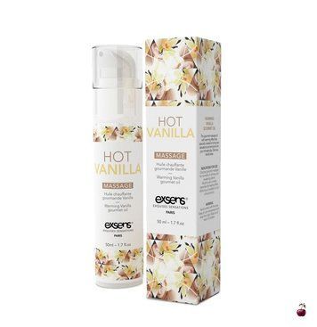 Масажна олія Exsens Hot Vanilla 50мл розігрівальна, їстівна, 50 мл SO2357 фото