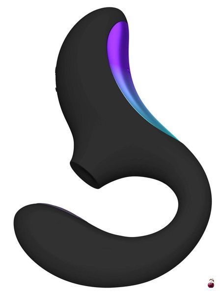 Вібратори Lelo Enigma Double Sonic Black, кліторально-вагінальний звуковий стимулятор SX2554 фото