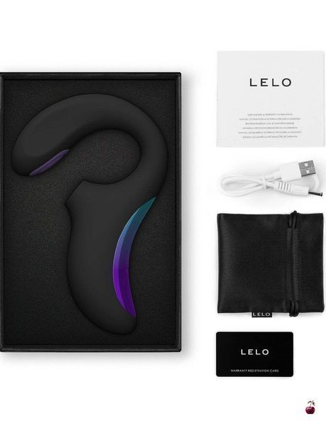 Вібратори Lelo Enigma Double Sonic Black, кліторально-вагінальний звуковий стимулятор SX2554 фото