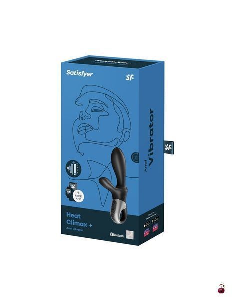 Універсальний смарт-вібратор Satisfyer Heat Climax + з підігрівом, чорний SO6091-R фото