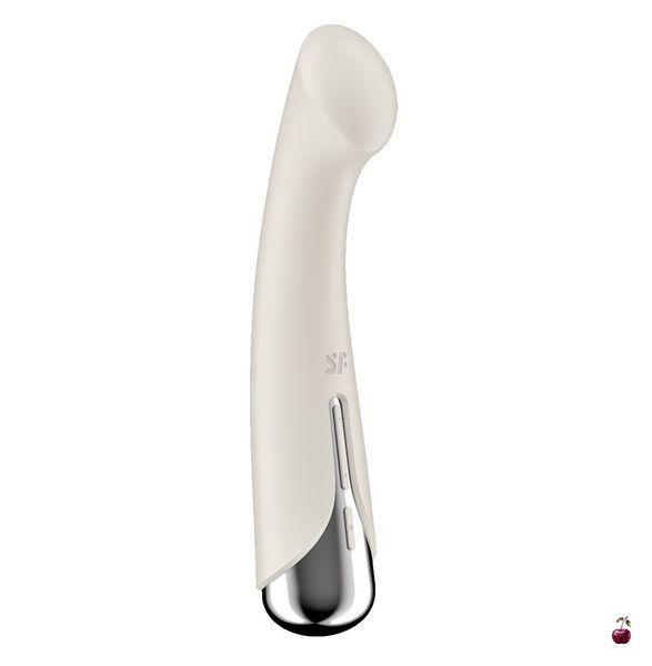 Вібратори Satisfyer Spinning G-Spot 1 Beige, з ротацією та вібрацією SX0557 фото