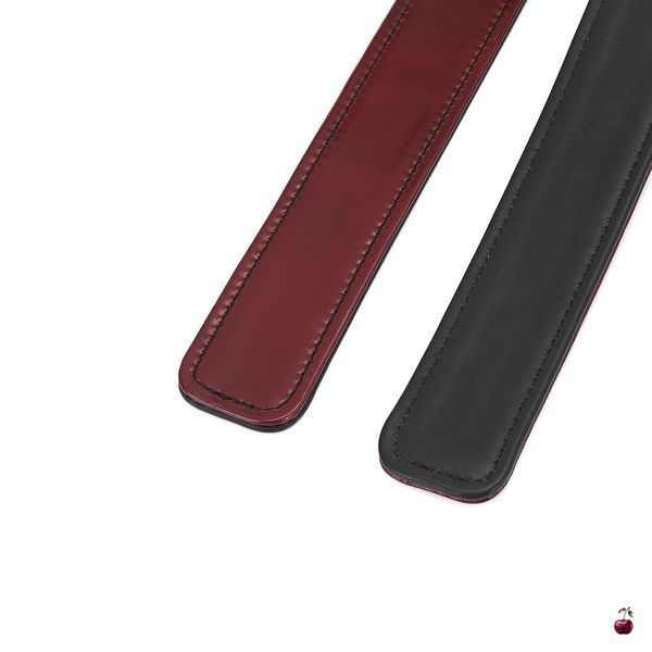 Фіксатор для стегон Liebe Seele Wine Red Thigh Cuffs, шкіра SO9455 фото