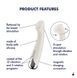 Вібратори Satisfyer Spinning G-Spot 1 Beige, з ротацією та вібрацією SX0557 фото 7