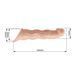 Насадка на пеніс Pretty Love Extension, 28 см, бежева BI-026280 фото 17