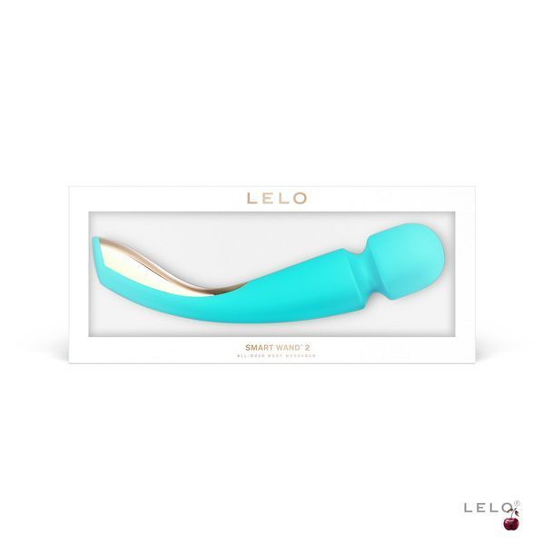 Вібромасажер Lelo Smart Wand 2 Medium Ocean Blue: потужний, водонепроникний SO8099 фото