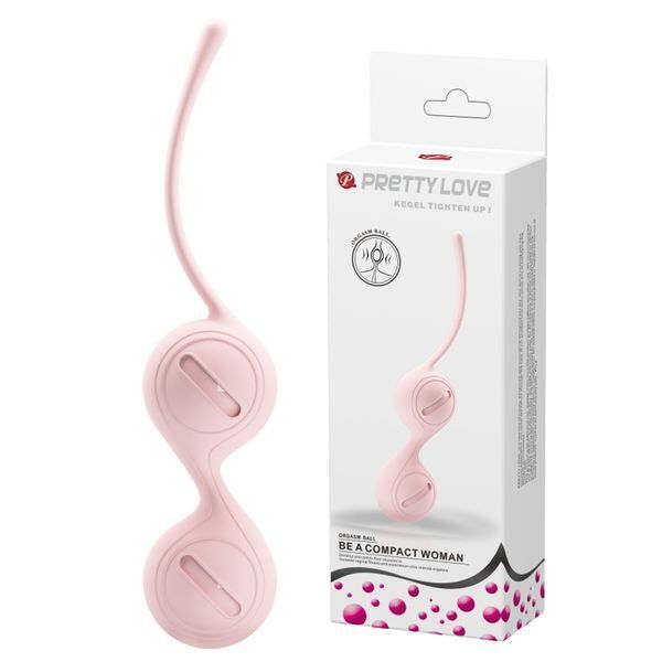 Вагінальні кульки Pretty Love Kegel Tighten, рожеві, 16, 3 &times; 3, 3 см 14490-2 фото