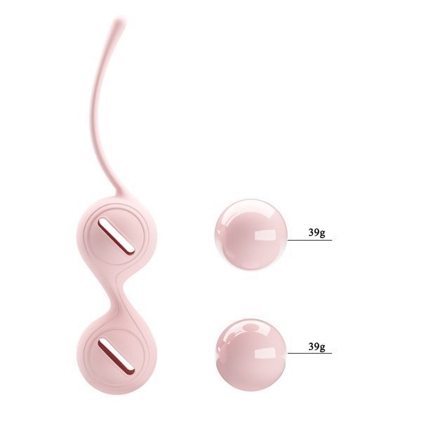 Вагінальні кульки Pretty Love Kegel Tighten, рожеві, 16, 3 &times; 3, 3 см 14490-2 фото