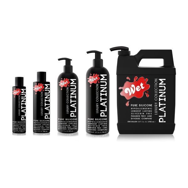 Лубрикант на силіконовій основі WET Platinum One Gallon 3785 мл WT20714 фото