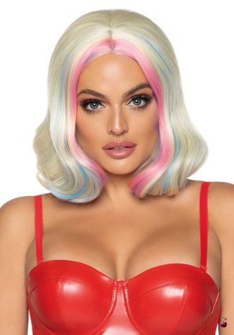 Leg Avenue Harley wavy bob wig, коротка, 36 см, двоколірна SO7943 фото
