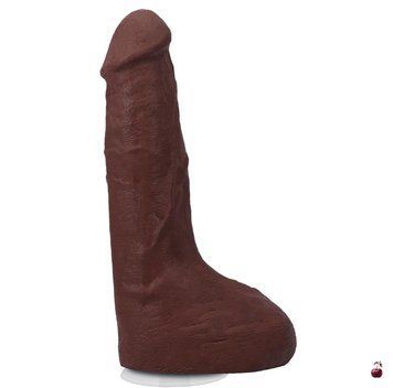 Фалоімітатор Doc Johnson The Realistic Cock ULTRASKYN Squirting, 9,5 Inch, Chocolate SX4470 фото