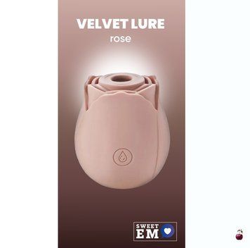 Вакуумний стимулятор клітора Sweet Em Velvet Lure, бежевий 89813 фото