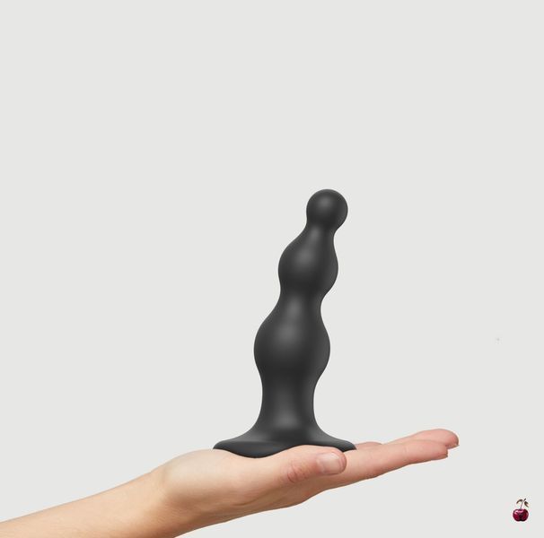 Strap-On-Me Dildo Plug Beads Black S - Каскадна стимуляція SO8982 фото