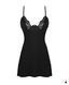 Еротична сорочка Obsessive Bellastia chemise & thong, чорний, XS/S SX1128 фото 3