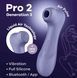 Вакуумний стимулятор клітора Satisfyer Pro 2 Gen 3, ліловий SO8405 фото 1