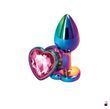 Анальна іграшка NS Novelties Rear Assets - Multicolor Heart - Small - Pink