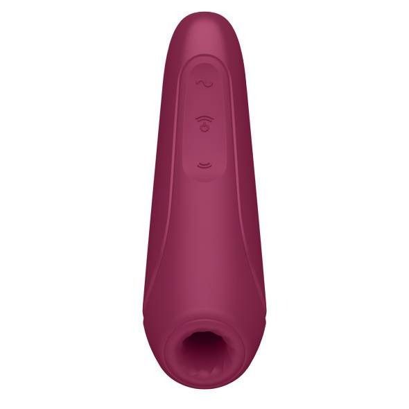 Вакуумний стимулятор клітора Satisfyer Curvy 1+, бордовий T360120 фото