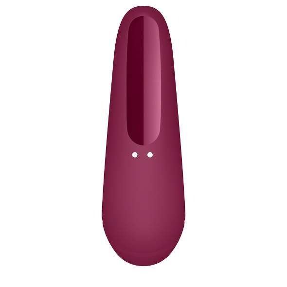 Вакуумний стимулятор клітора Satisfyer Curvy 1+, бордовий T360120 фото