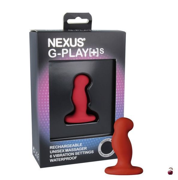 Масажери простати Nexus G-Play Plus S Red, медичний силікон, перезаряджуваний GPS003 фото