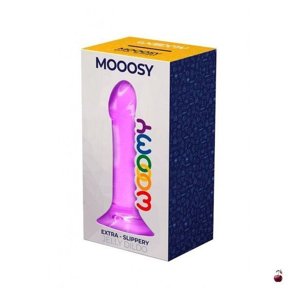 Фалоімітатор Wooomy Mooosy з присоскою, медичний TPE SO7393 фото