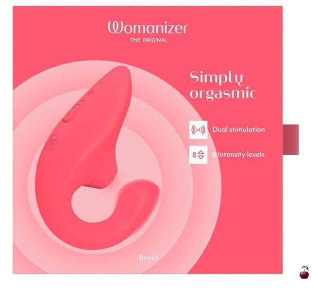 Вакуумний стимулятор клітора Womanizer Blend Vibrant, рожевий SX2141 фото