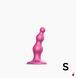 Strap-On-Me Dildo Plug Beads Framboise Metallic S, потрійна стимуляція SO8983 фото 1