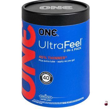 Презервативи ONE Ultra Feel, ультратонкі, з додатковою змазкою, 40 шт SX0797 фото