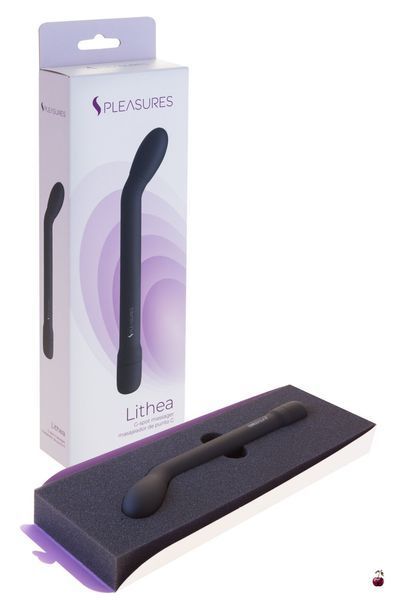 Вібратор для точки G S Pleasures Lithea, чорний SX1601 фото