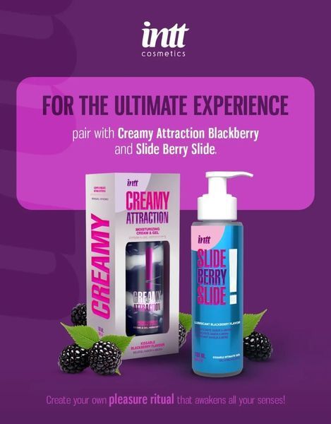 Крем-гель для тіла Intt Creamy Attraction Blackberry, 100 мл IN16387 фото