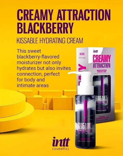 Крем-гель для тіла Intt Creamy Attraction Blackberry, 100 мл IN16387 фото
