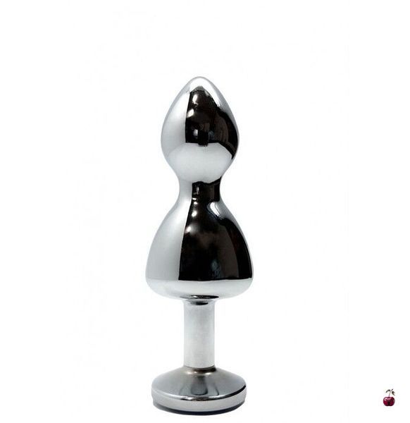 Анальна пробка Wooomy Lollypop Double Ball Metal Plug Red S, металева SO7416 фото