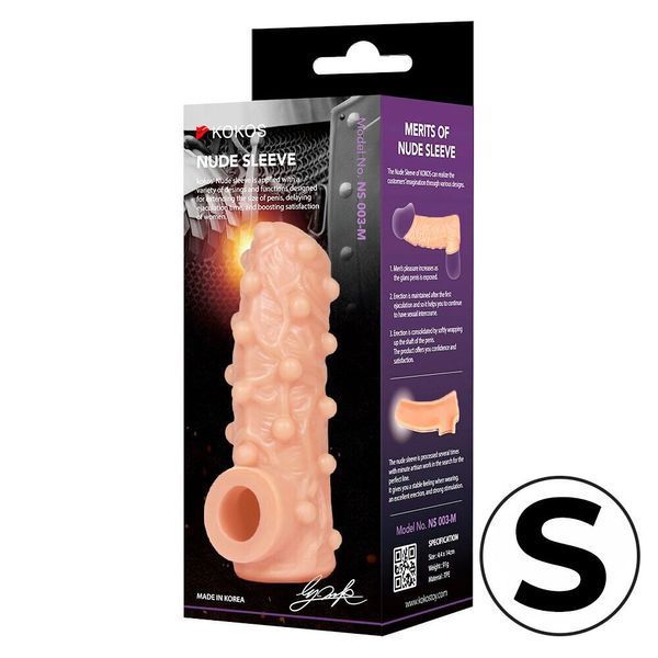 Ерекційне кільце Kokos Nude Sleeve NS 003 S SX4626 фото