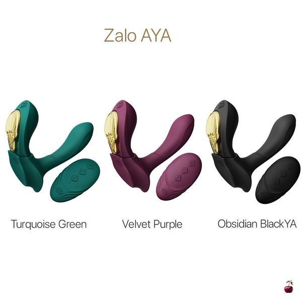 Смарт-вібратор у трусики Zalo AYA Turquoise Green, насадка та пульт ДК SO6647 фото