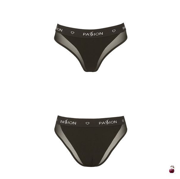 Трусики Passion PS002 PANTIES, чорні SO4191 фото