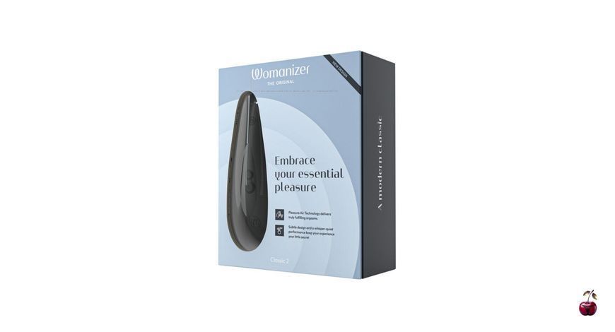 Вакуумний стимулятор клітора Womanizer Classic 2, чорний SO8747 фото