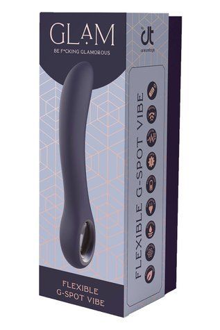 Вібратор гнучкий для точки G Glam Flexible G-Spot, силікон/ABS DT22109 фото